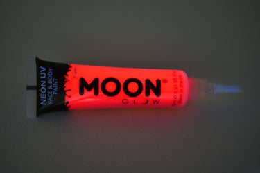 Moon Glow Intense UV Blacklight Face and Body Paint with Brush